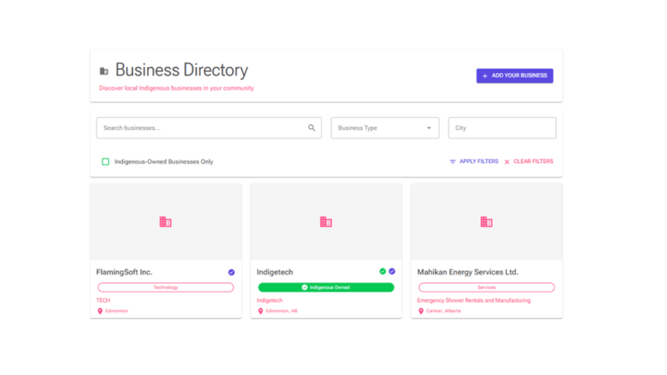 Indigenous Business Registry
